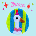 Bruce Clown Goose Wall Hanging