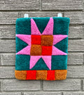 Turquoise Quilt Star Wall Hanging