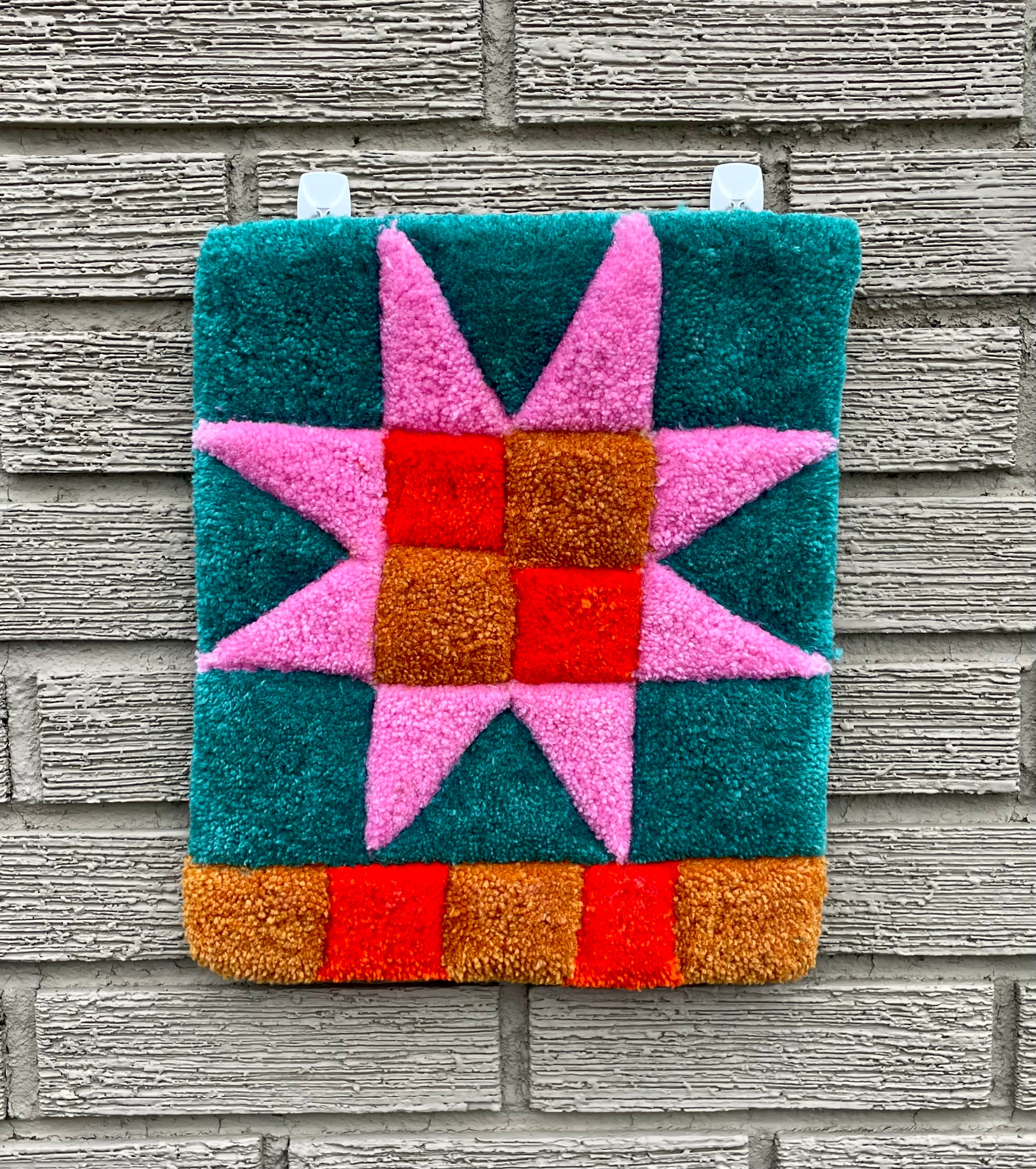 Turquoise Quilt Star Wall Hanging
