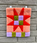 Peach Quilt Star Wall Hanging