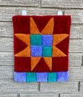 Burgundy Quilt Star Wall Hanging