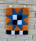 Mustard, Black and White Quilt Star Wall Hanging